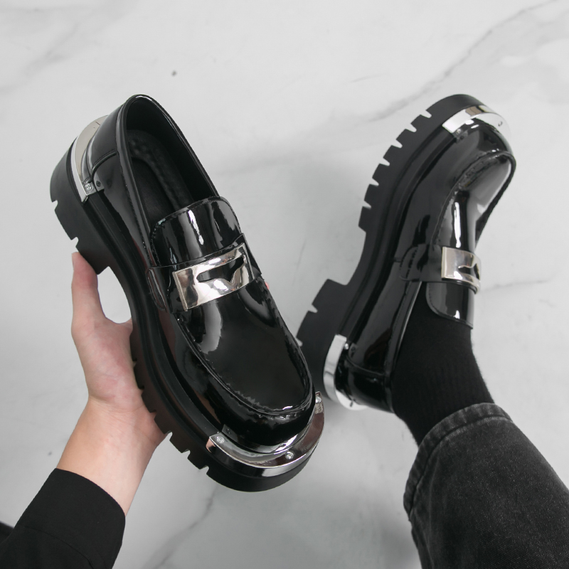 Leatherwork Designs - Sapatos de couro de sola grossa