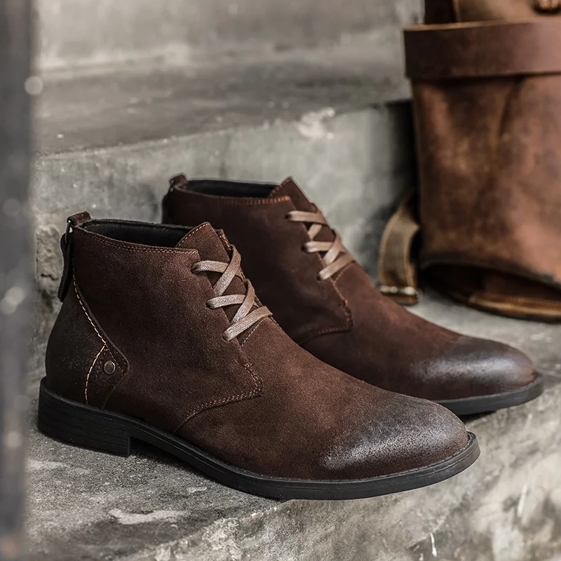 Nova camurça de vaca botas de  - Leatherwork Designs avaliação e preço