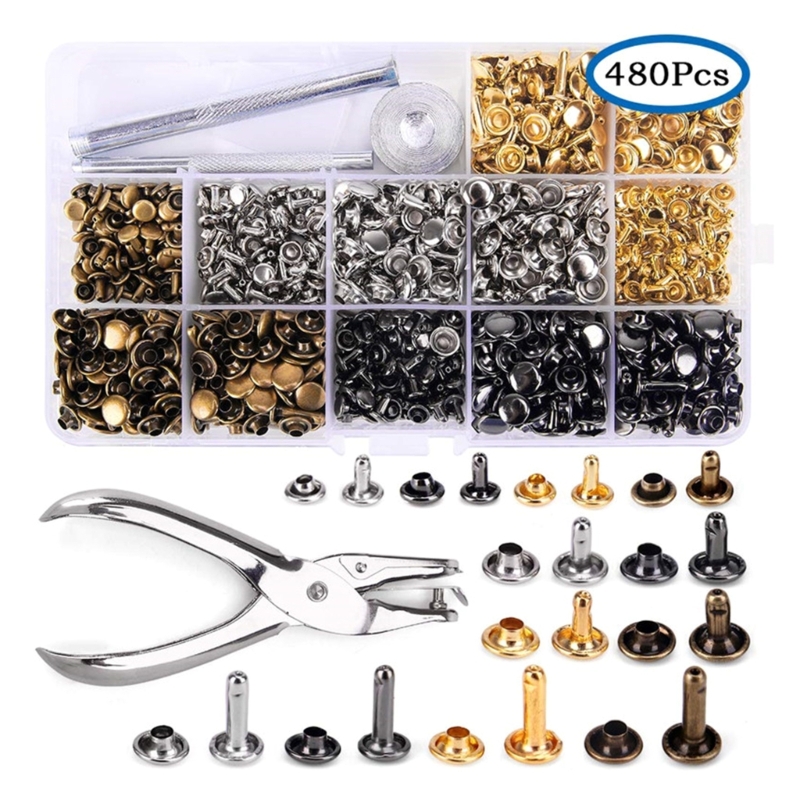 Rebites de couro 6mm/8mm/12.0m - Rivet Setter Tool avaliação e preço