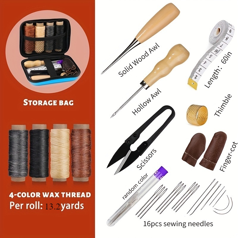 Kit de Costura de Couro, Kit d - Bone Folder Tool avaliação e preço